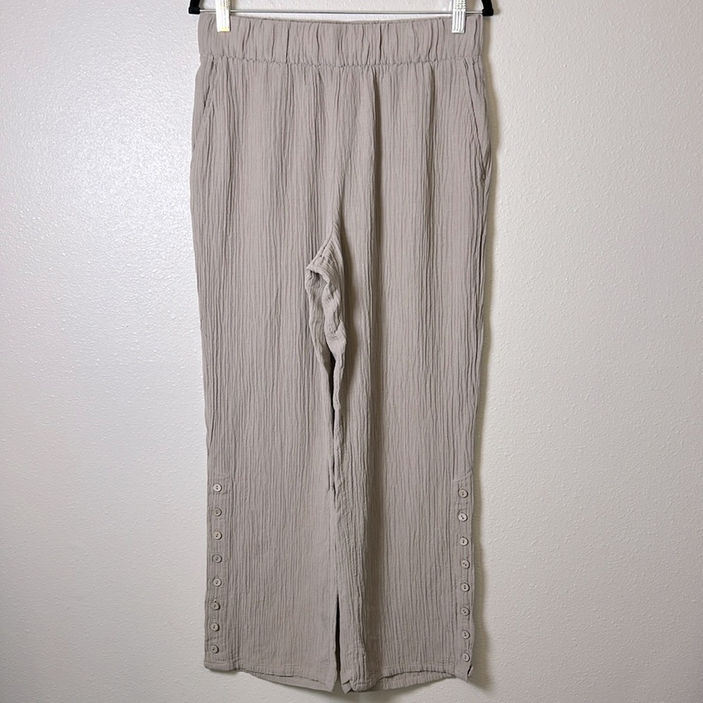Soft Surroundings Tan Wide Leg Pants